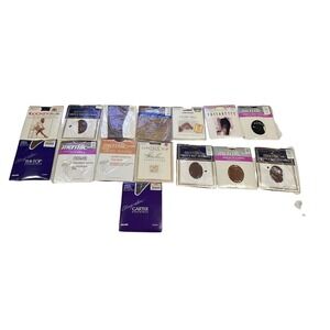 VTG Melville Etc Pantyhose Tights Panties  Lot of 15 Various Colors & Sizes